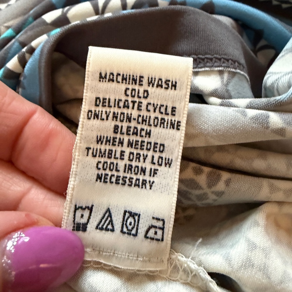 Max Studio Patterned Geometric Tunic Style Dress … - image 7